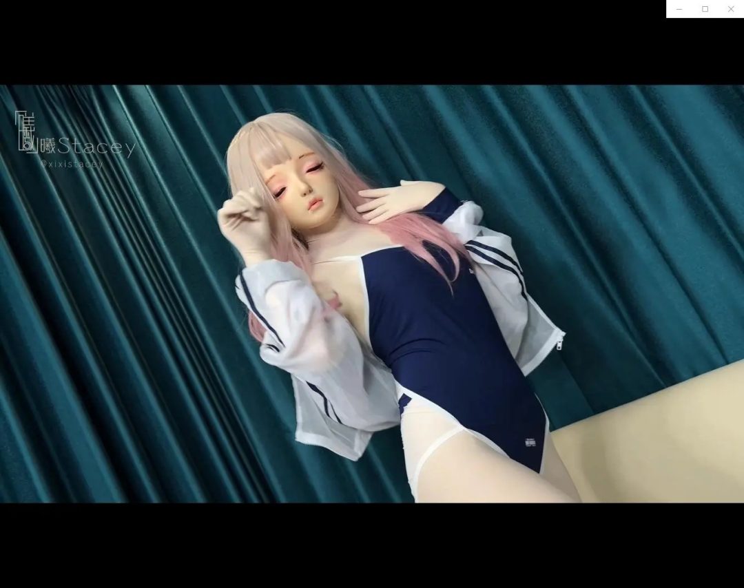 曦曦Stacey之邂逅甜美诱惑：肉粉色kigurumi少女泳装魅力尽显，快到我怀里来！-5