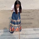 户外公园马面裙定拍