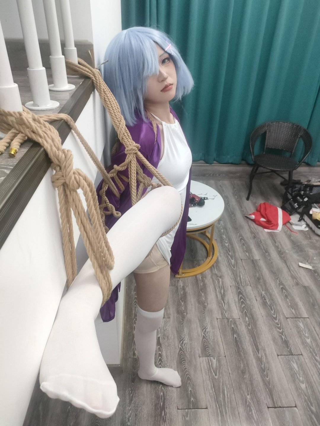 万圣节前夜cosplay狂欢《人妻蕾姆的紧缚调教》(合乎粥礼、入室抢劫、情趣速攻服,白丝挠脚心tk,极限单腿吊绑、五花大绑、吊绑悬空、罚跪打屁屁)-9 万圣节前夜cosplay狂欢《人妻蕾姆的紧缚调教》(合乎粥礼、入室抢劫、情趣速攻服,白丝挠脚心tk,极限单腿吊绑、五花大绑、吊绑悬空、罚跪打屁屁)-9
