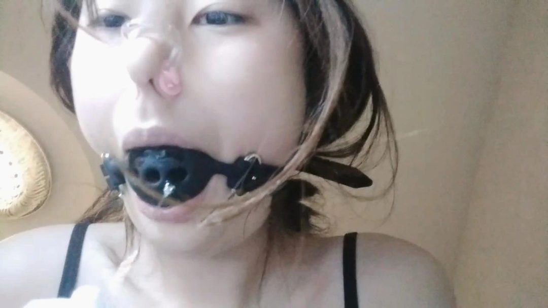 新模特香菜睡觉鼻夹 口球口水玩弄-2