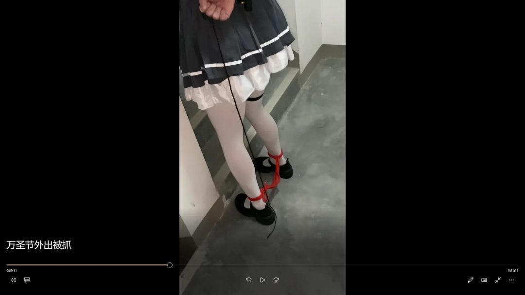 白丝艾莉cos自缚外出被发现，被装箱带回家捆绑调教QWQ-7