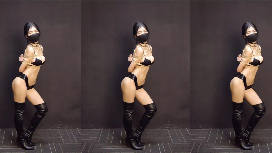 [AOA - Like a Cat] K-POP 绳索束缚舞.Rope Bondage Dance(绳索束缚版本,Rope bondage version)-6