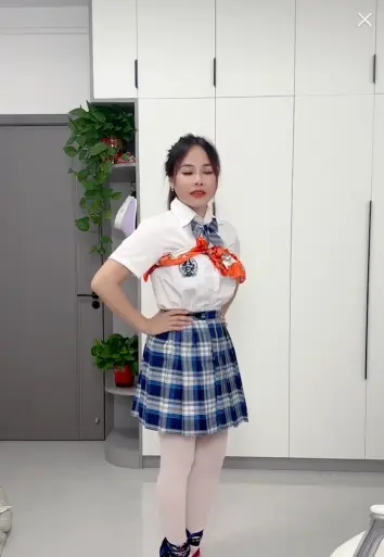 鱼糯糯 白丝女主播丝巾扎带自缚堵嘴蒙面-2
