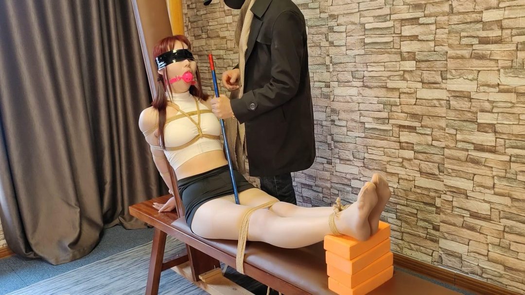 一绳所爱工作室定拍：可爱的新模苏妍 老虎凳鞭打TK拷问-10