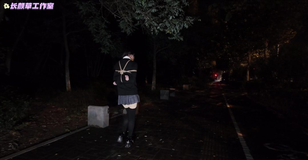 少萝霜喵 捆绑路边震动调教 第二弹 悦耳萝莉音耳边姣川 对话声音都颤抖了 路边坐着的那个小妹妹裙底怎么有亮光？ 专业麦克风嘴边采音戴耳机犹如妹子在身边-2