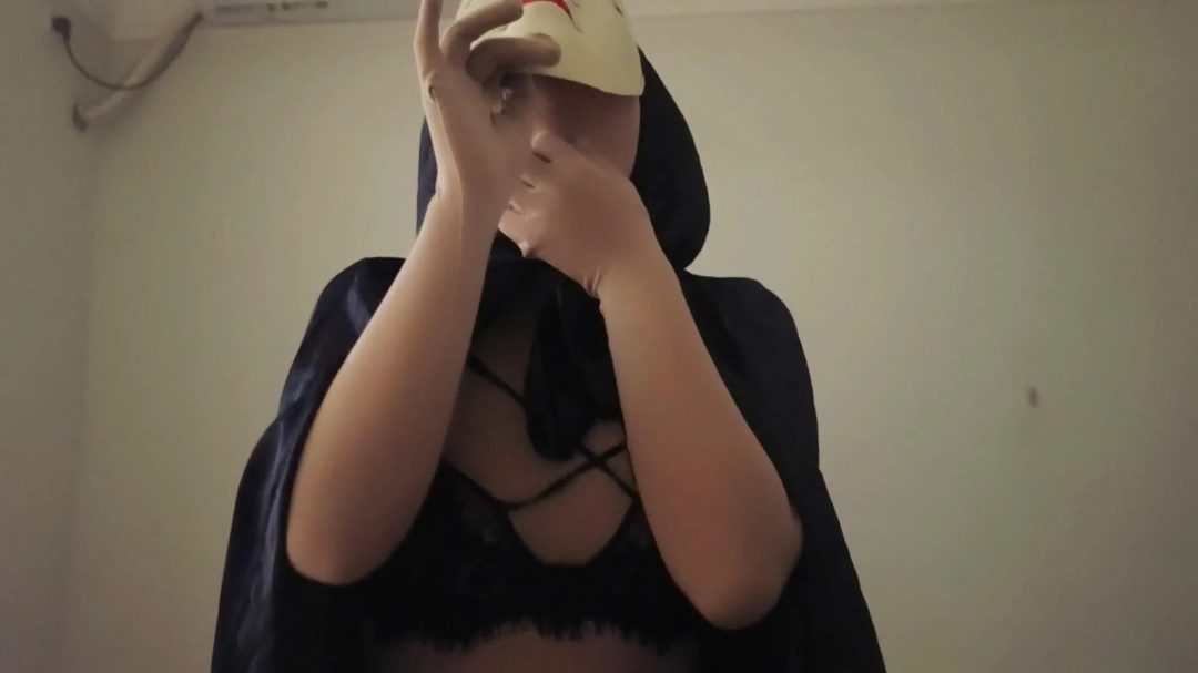 【黑色魅魔の欲求】面具下无脸的黑色魅魔.....kigurumi/zentai/丝袜全包-1