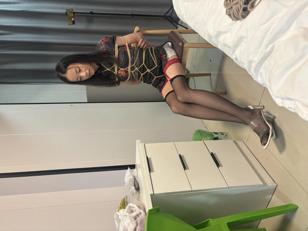 晓楠体验 肉丝高跟 口球 驷马 tk 黑丝 旗袍-4