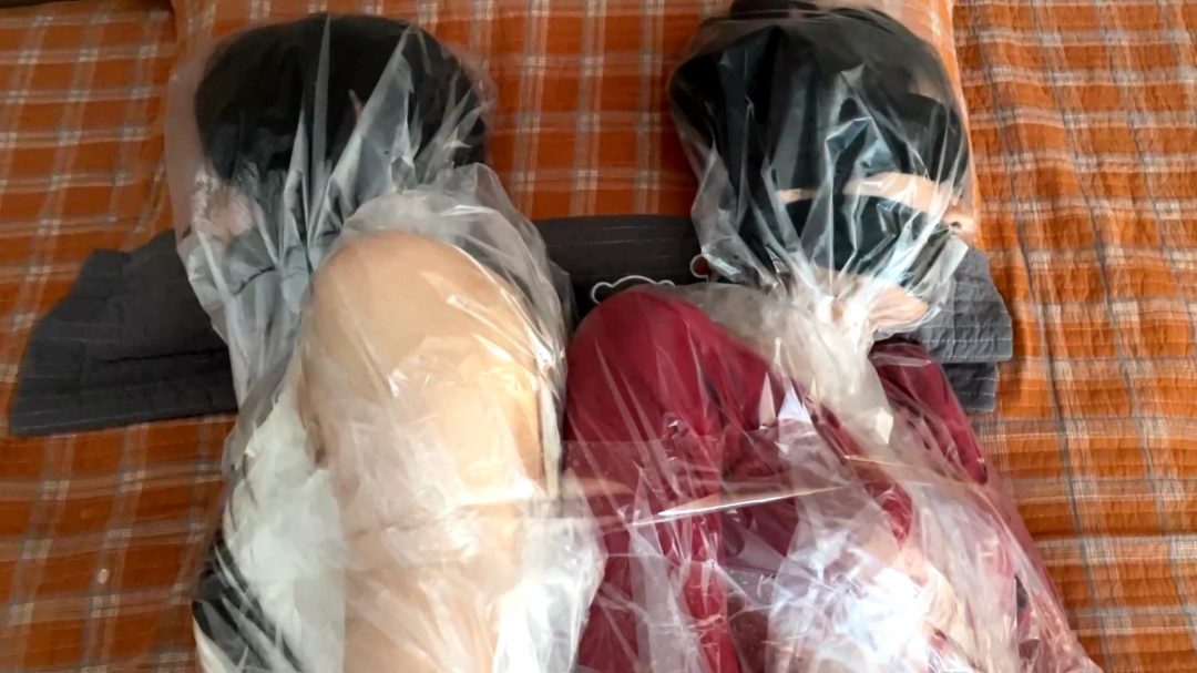 云雀定拍—《致命凶宅》下，柳洋中计被洗脑，将室友和自己丝袜全包，最终一起被装进丝袜睡袋-12