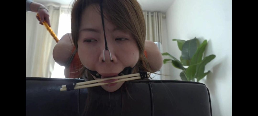 神奇女侠沦为囚犯 后手驷马 脚趾缚 丝袜包头 挠脚心 接口水喝掉 原味丝袜堵嘴 定身 鞭打屁股 电击 股绳折磨 非人待遇-4
