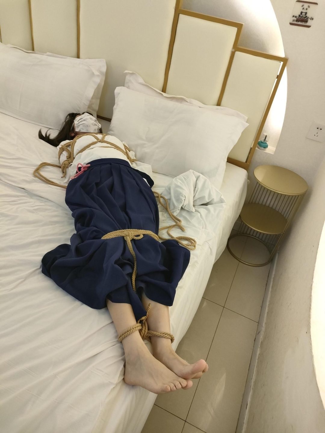 原神神里绫华cos服捆绑调教-1