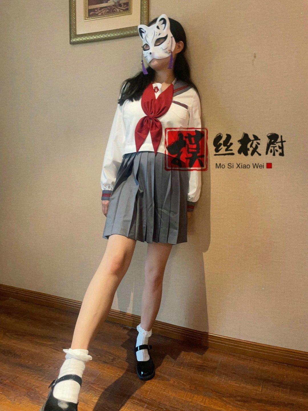 精品约足之闻舔JK少女的棉袜玉足！-2