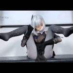 曦曦Stacey之kigurumi dollmask 原神申鹤旗袍cosplay和光泽黑丝连身袜极致性感诱惑