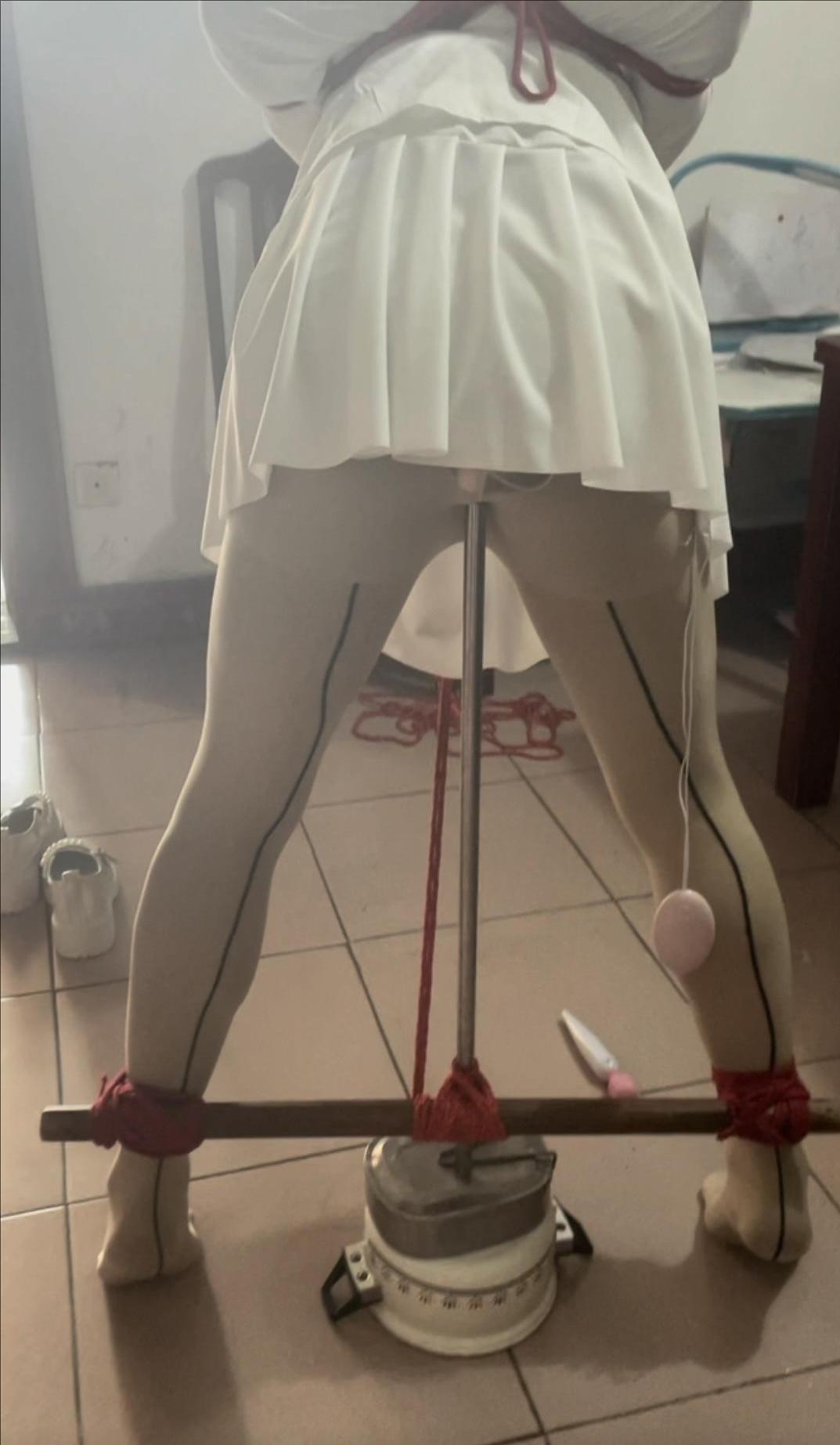 JK服，肉丝，痛苦调教-4