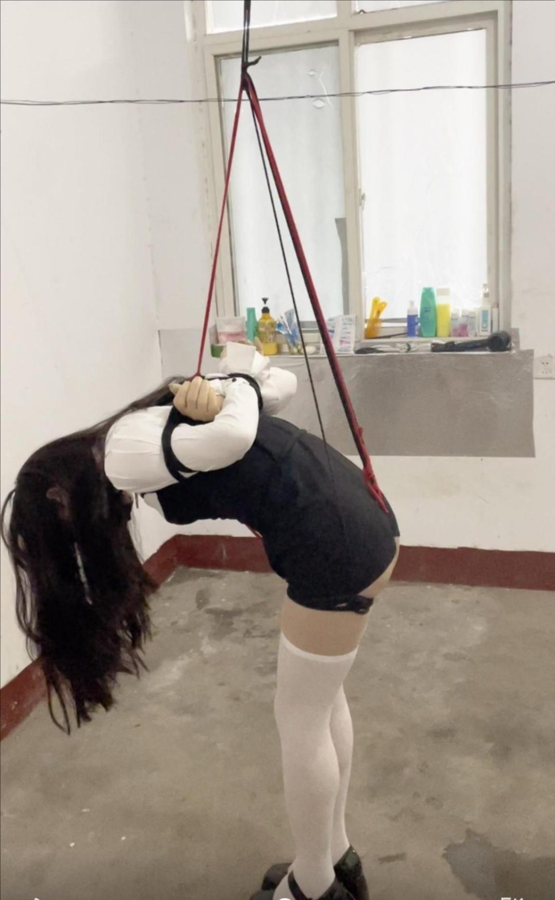 JK制服 长筒白丝调教-3