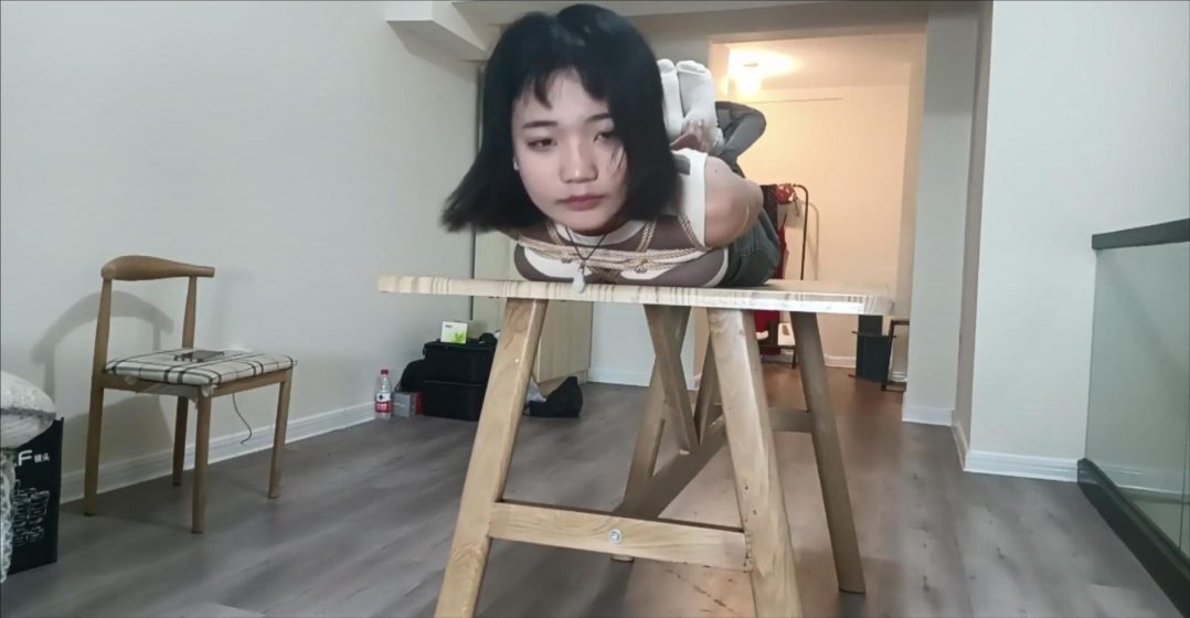 可心试镜第三季，餐桌上的美味肉粽上集，尴尬股绳、勒脚掌驷马，口球,，可爱可心很无助-5