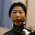胶衣单手套拘束女M