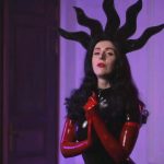 Very hot JOI in black latex catsuit