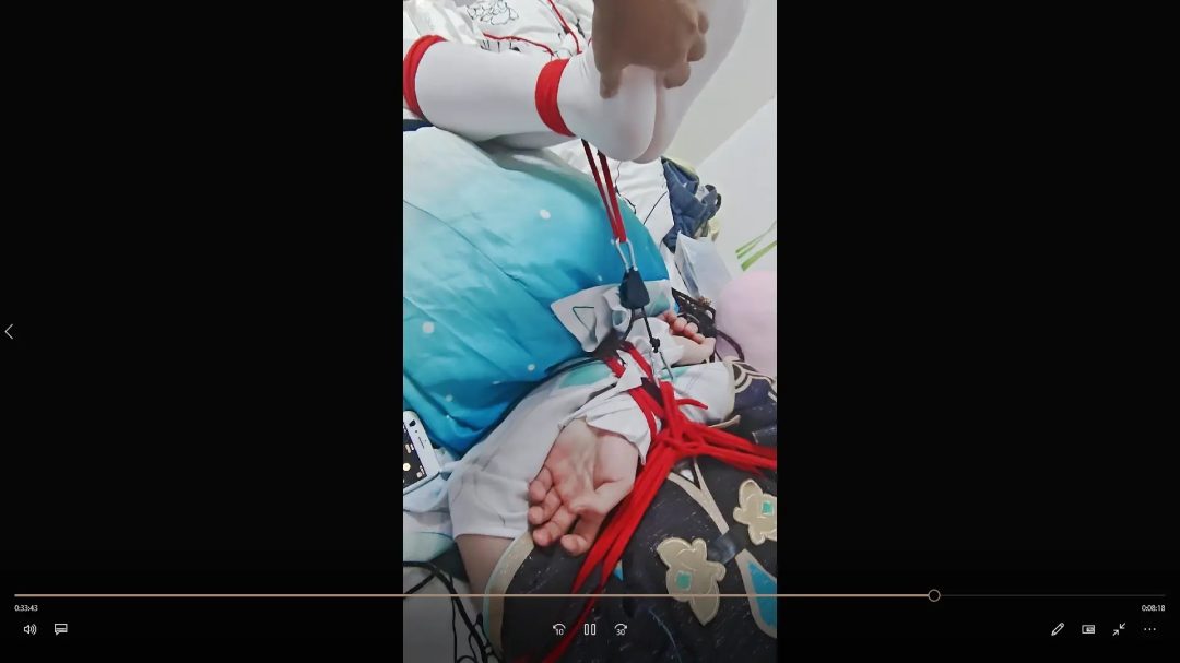 白丝流萤cos驷马放置玩弄-4