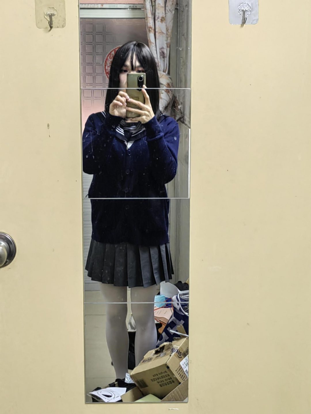 伪娘JK白丝紧缚-3