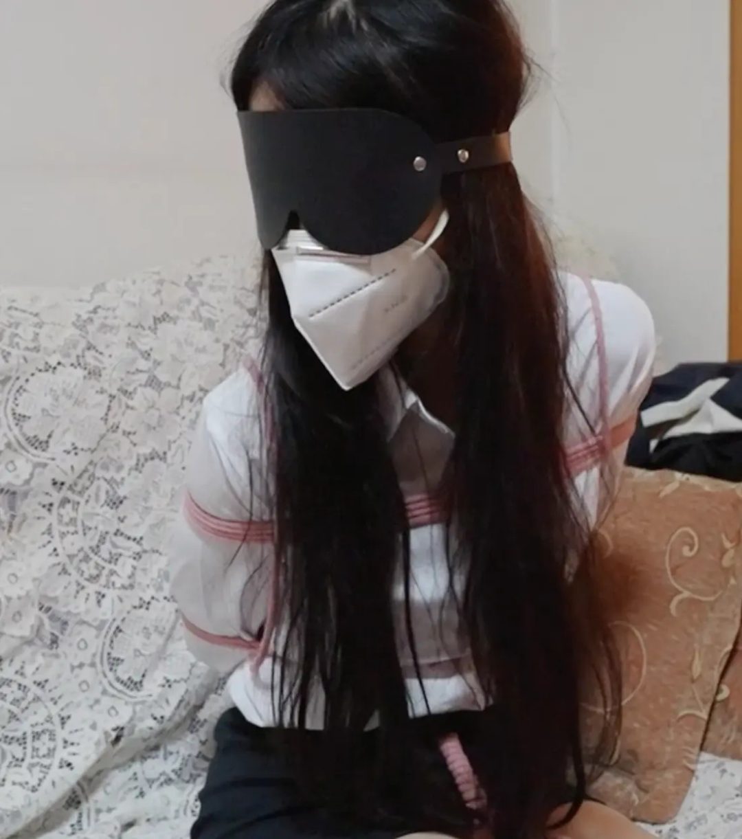 jk、黑丝、短裙、短靴、制服、肉丝捆绑放置合集-3