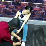 捆绑 重型脚镣 股绳 T教他老婆