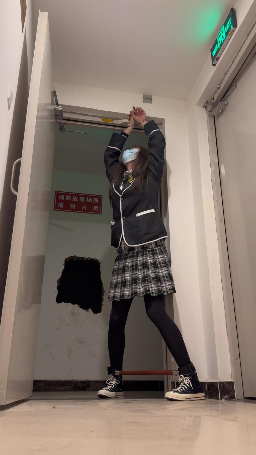 楼道JK帆布鞋分腿器吊缚SubM-2