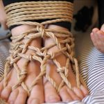 Feet tie shibari