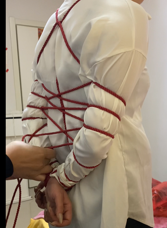 新人凡凡、白衬衫、花式捆绑-5