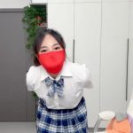 鱼糯糯 白丝女主播丝巾扎带自缚堵嘴蒙面