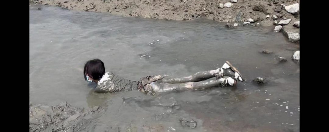 山吹白丝滩涂玩泥 强烈反差-6