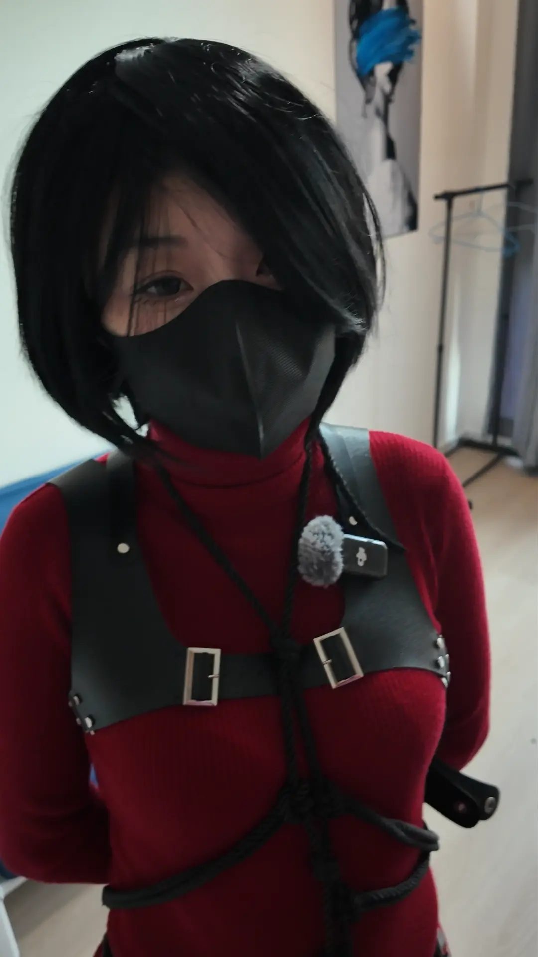 【Chrisgag典藏版】陷入危机的Ada龟甲缚长靴捆绑胶带封嘴-4