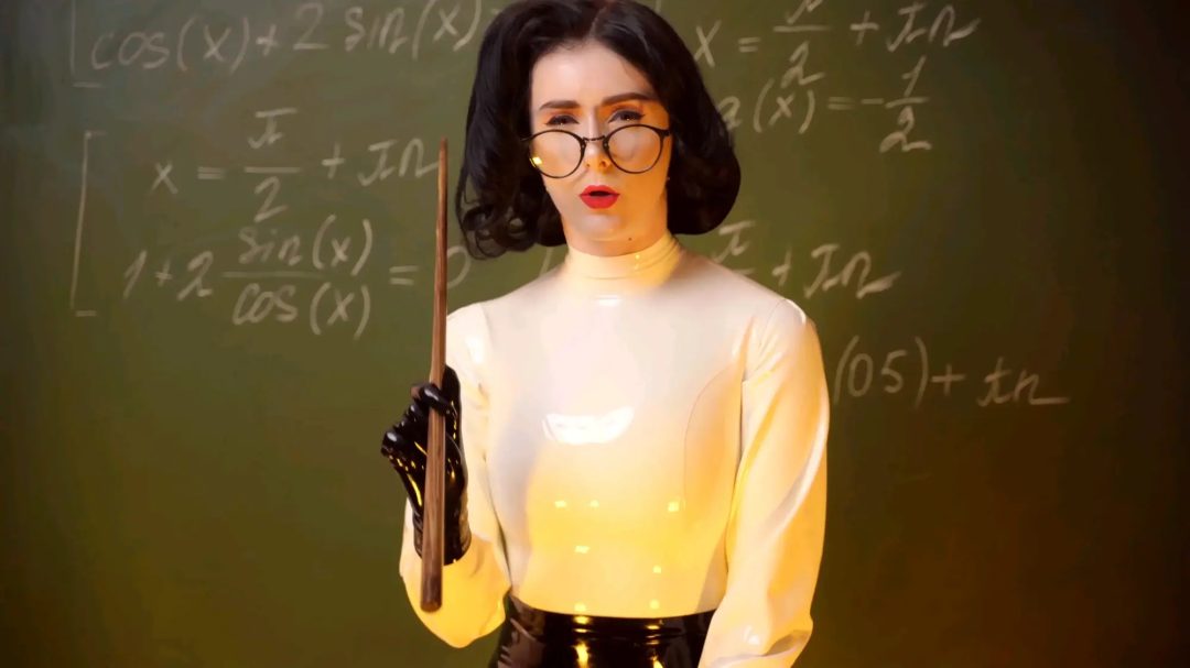 JOI hot teacher in latex-2