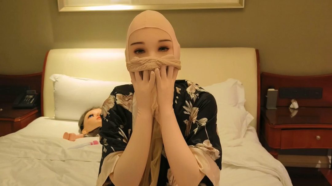 【梦的kigurumi】丝袜套头的双层面具体验-6