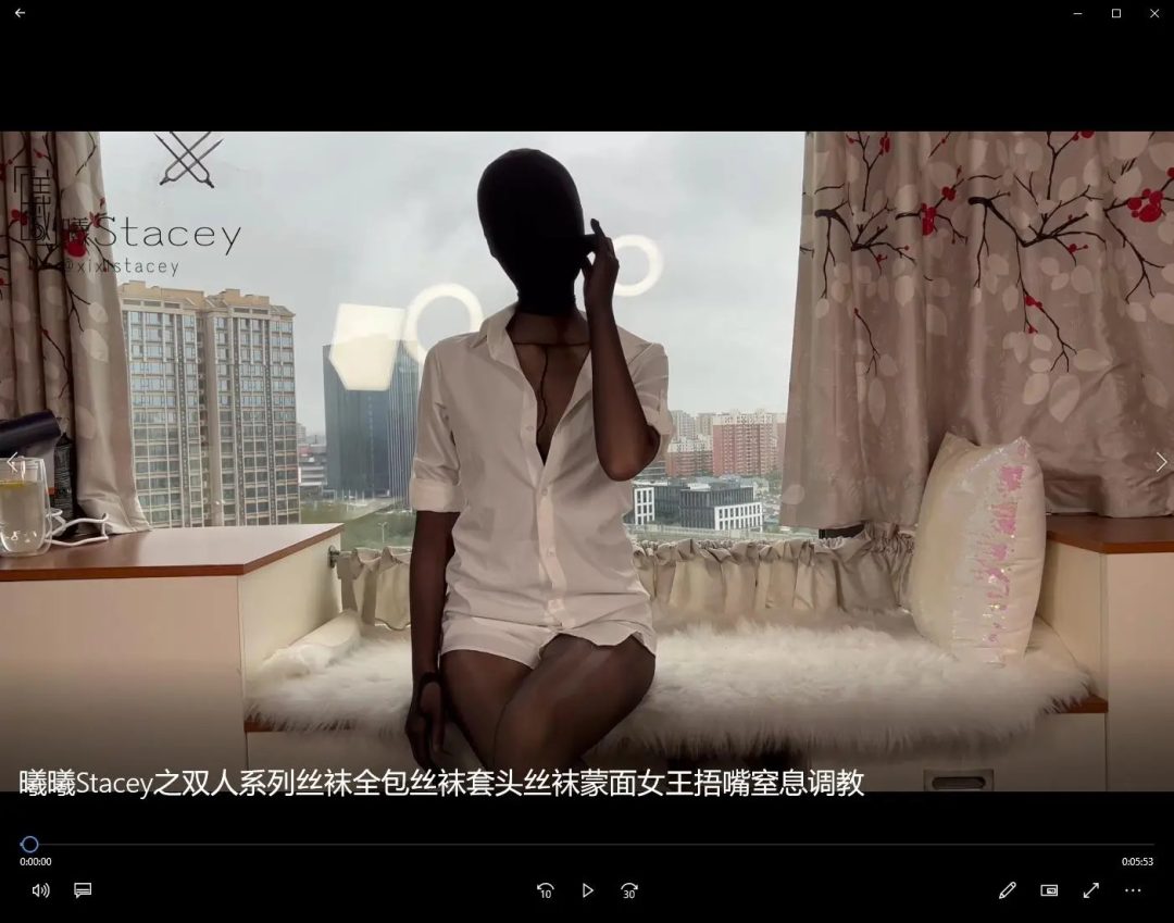 曦曦Stacey之双人系列丝袜全包丝袜套头长手套光泽袜丝袜蒙面女王抚摸亲吻捂嘴-2