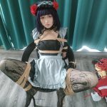 《黑江雫cos女仆调教记》-高抬腿极限紧缚+M羞耻开腿+黑丝袜tk挠脚心+项圈狗链+家具捆绑一体化放置放倒+趴床抽打+解开过程+吊缚吊哭等等