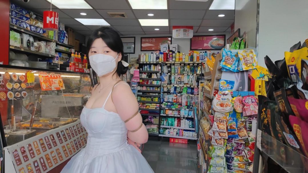 长颜草定拍，捆绑户外逛街，过马路，摊位便利店购物-5