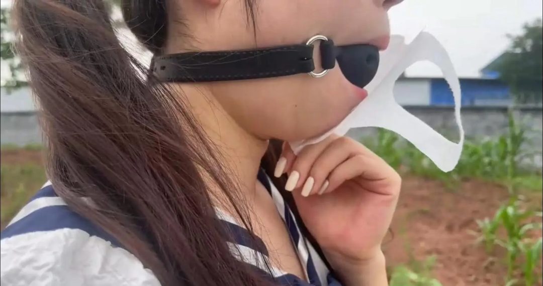 户外露出 强制开口口水直流 KB 把玩白袜丝足-3