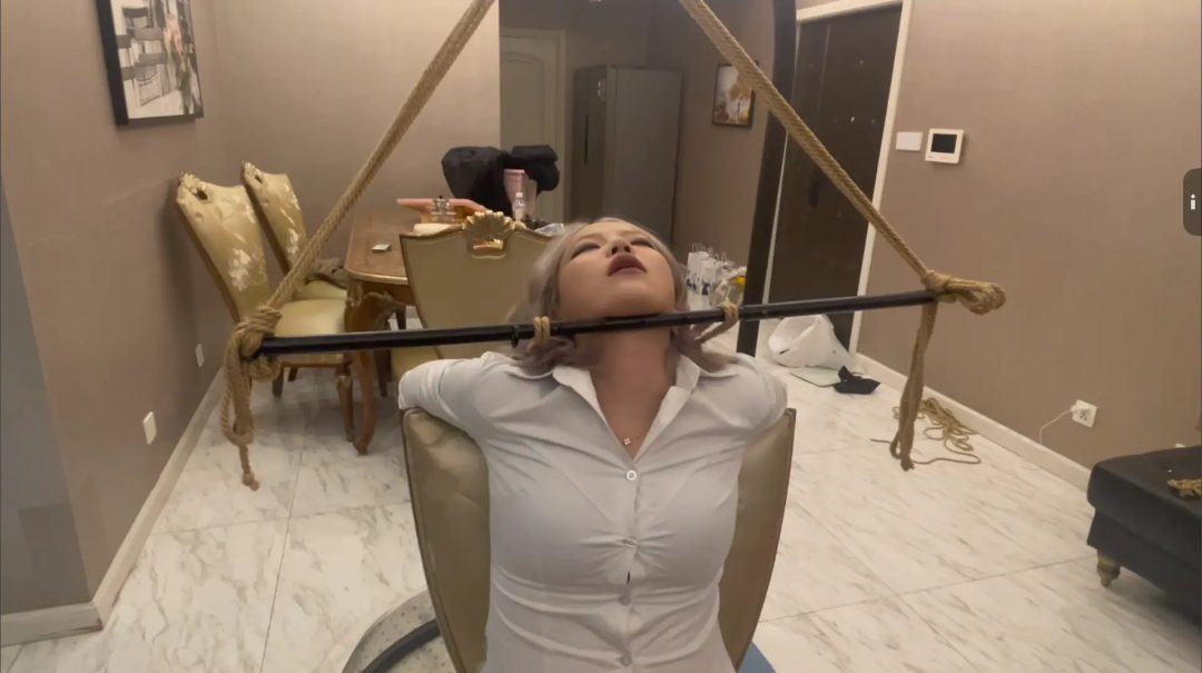原创定转公 强制抬头 后手缚 脚心挠痒挑战 椅子禁锢抬头放置-1