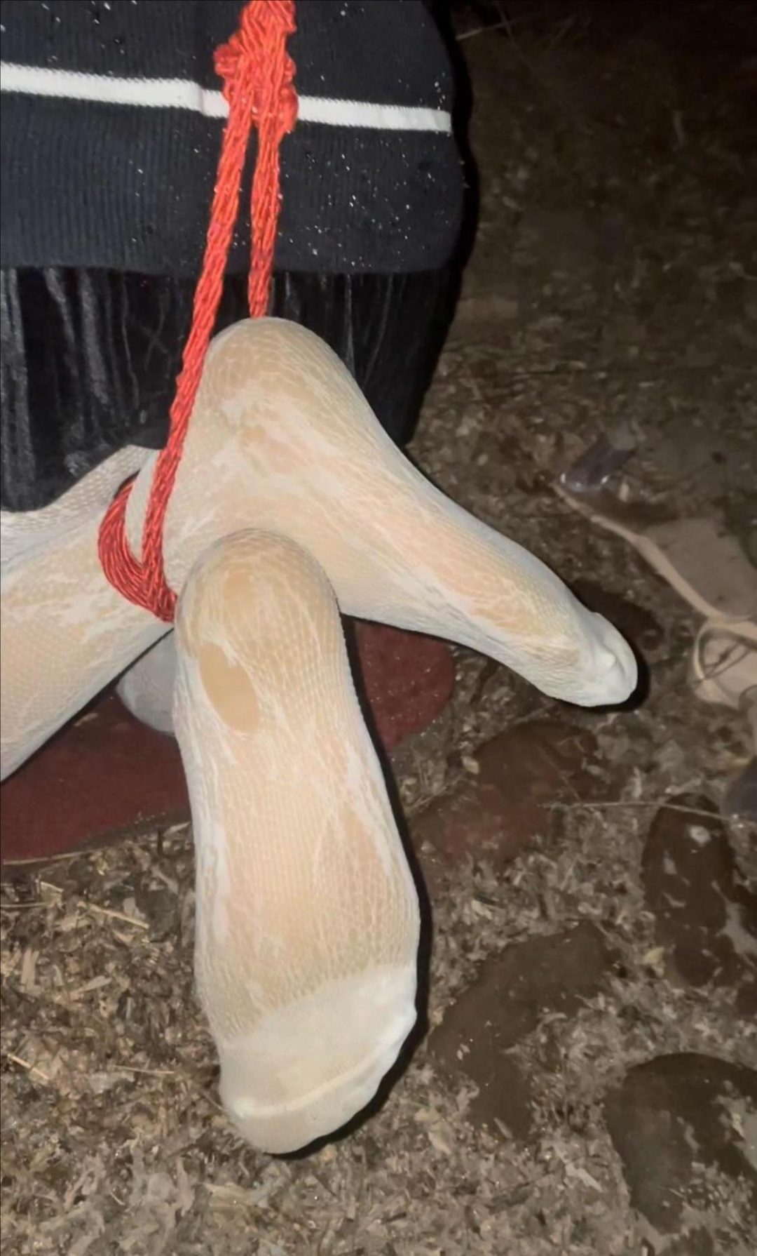 寻找到一个能吊的河边，M穿着夏天单网袜-4