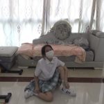 【琳媚】定拍深蹲马步 jk 妹子被罚马步 男人在一旁盯哨 鞭打快要坚持不住的妹子