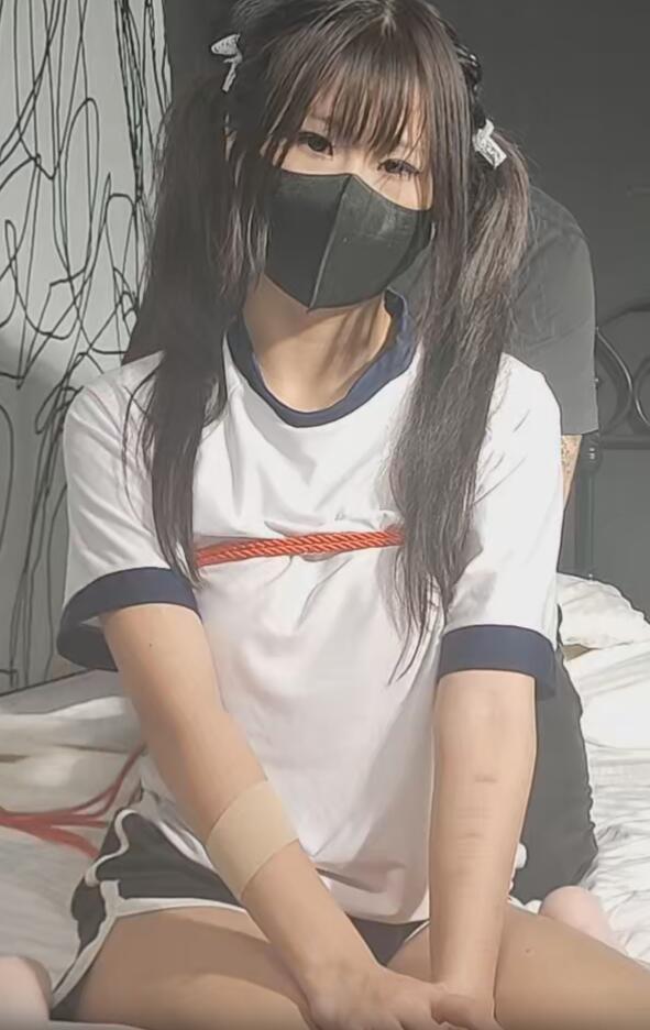 双马尾驷马胶带凌辱妇科椅束缚-2