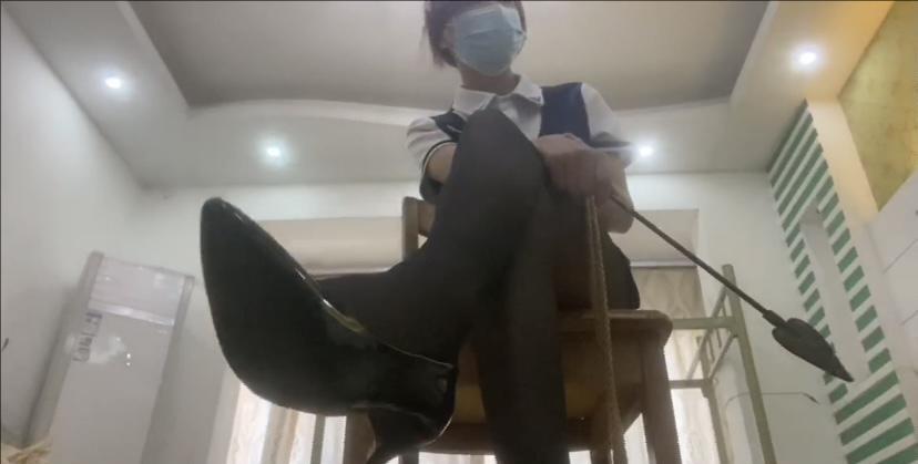 【琳媚】空军服+包臀裙+黑丝和高跟鞋-4