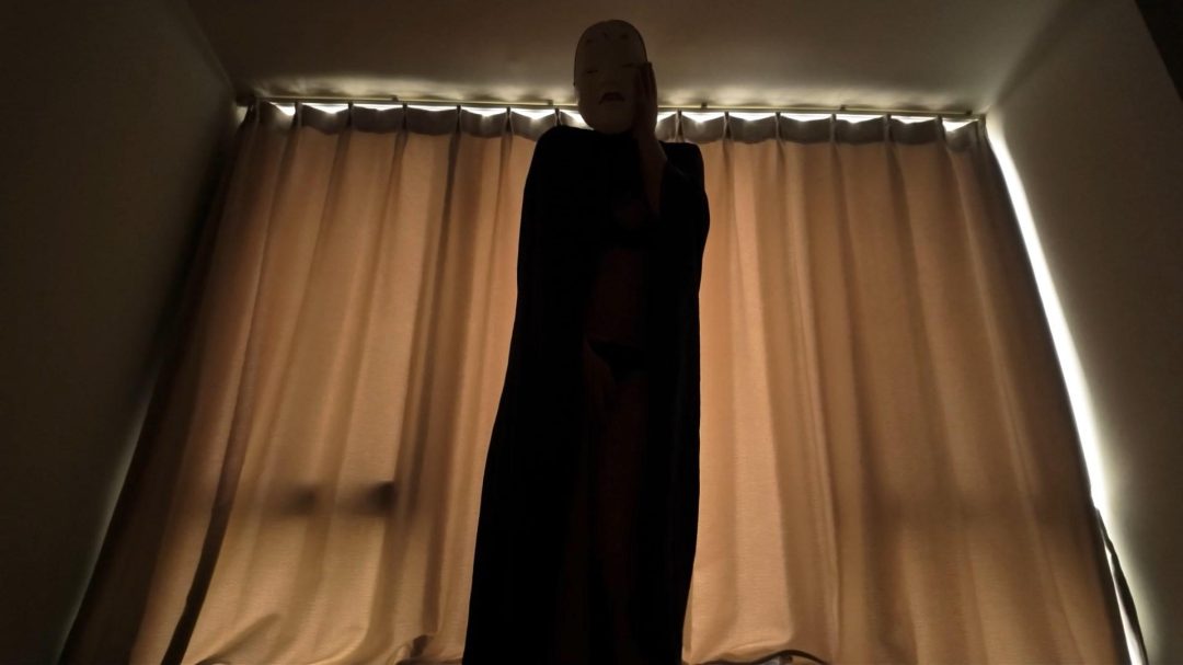 【黑色魅魔の欲求】面具下无脸的黑色魅魔.....kigurumi/zentai/丝袜全包-4