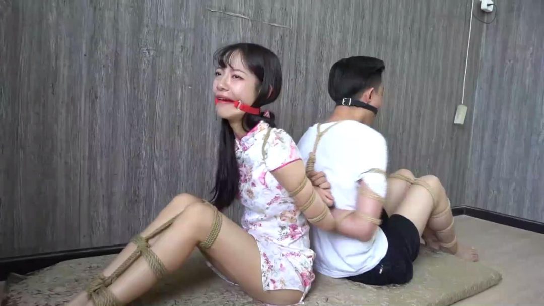 个人定拍——男女连缚塞嘴封嘴过程合集2-7