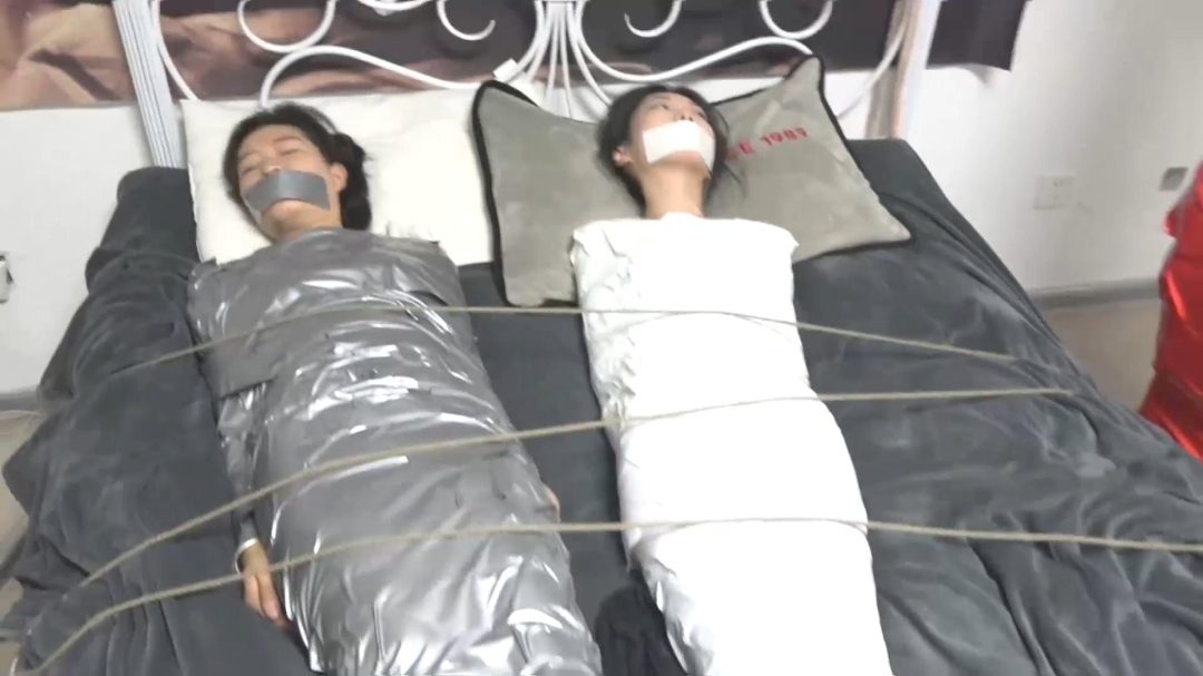 逍遥定拍.劫中劫02. 凶残的女老赖解脱绳缚怒绑两个女小偷,4人木乃伊缚-7