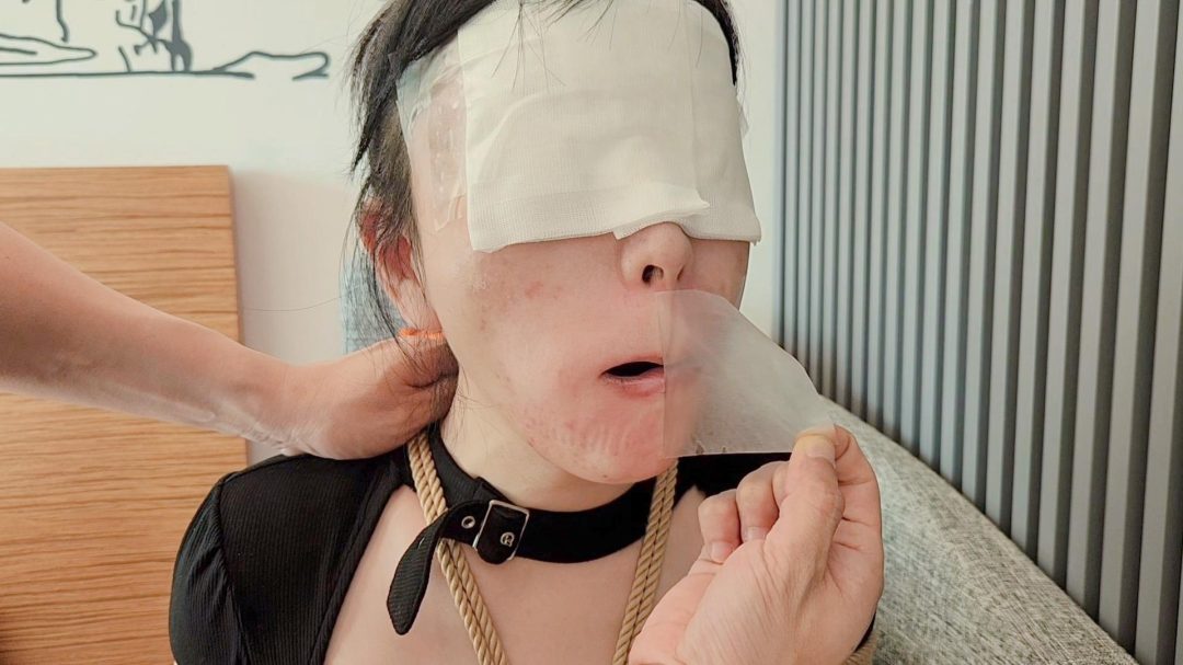 【不言】肉货-驷马堵嘴（杂4） 内裤塞嘴➕胶带缠绕-9