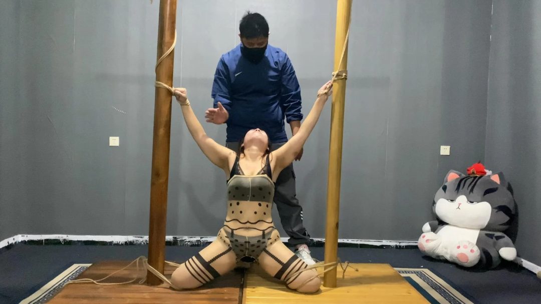 顶嘴，出去发骚，惹主人生气的下场，被主人暴力惩罚调教，罚跪，耳光，暴力鞭打，踩踏-2
