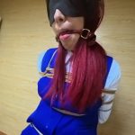 蓝色空乘制服椅子缚 上