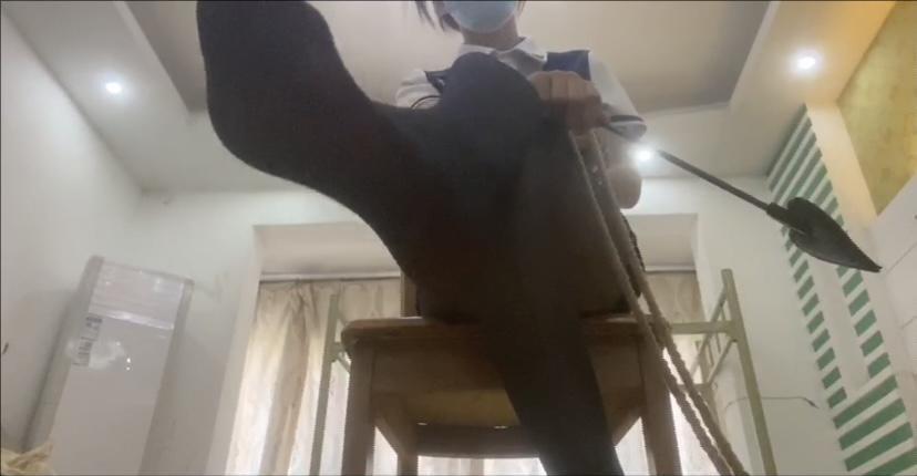 【琳媚】空军服+包臀裙+黑丝和高跟鞋-3