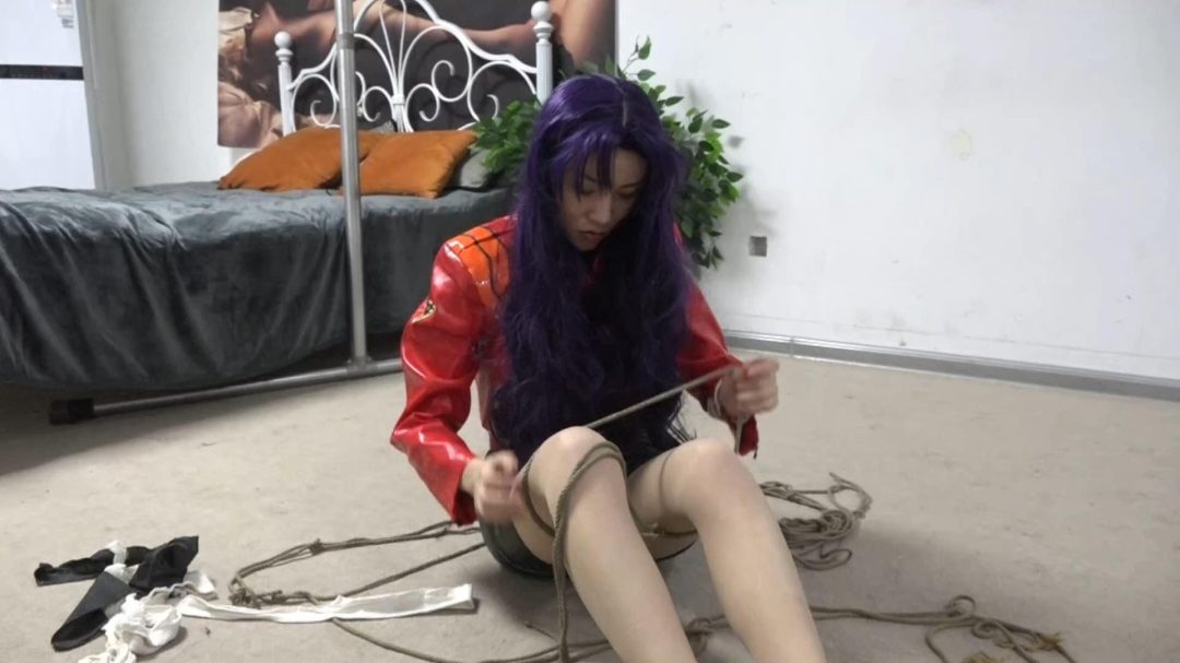 逍遥订制 —葛城美里cosplay，捆绑脱缚挑战-9